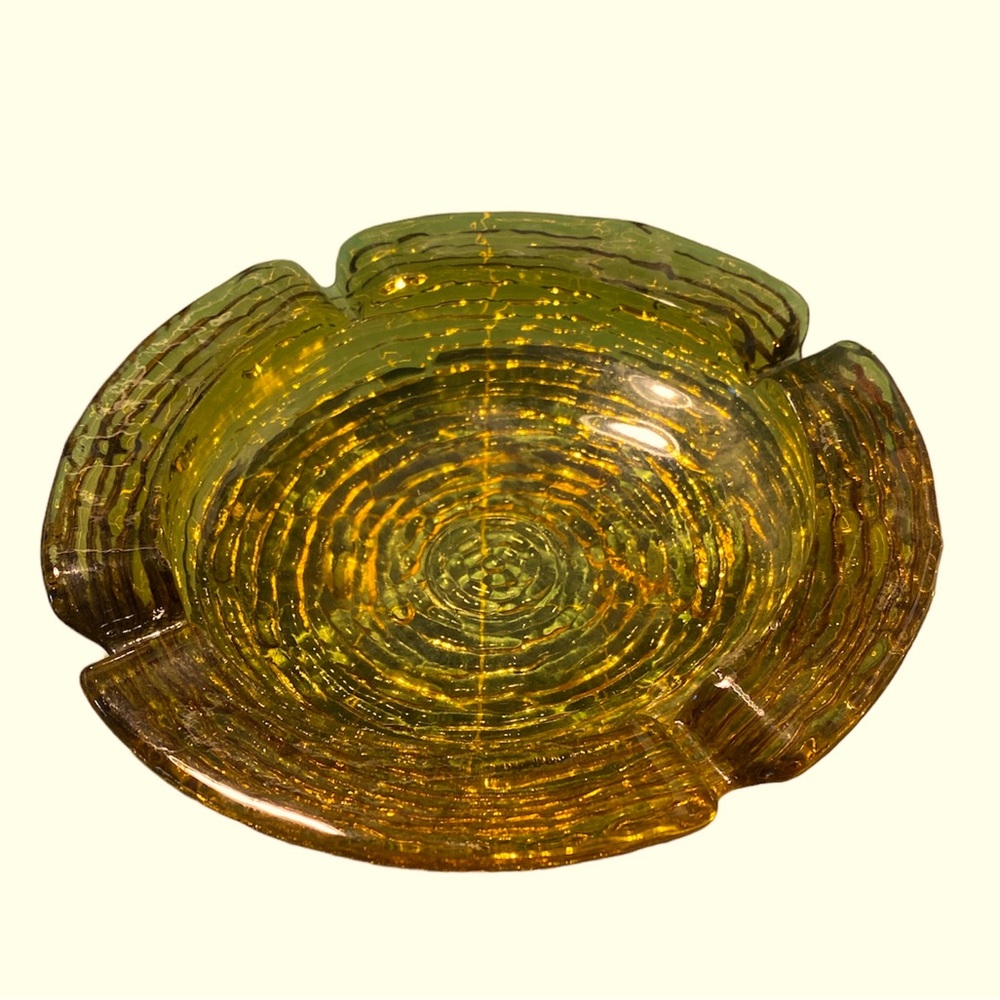 Vintage Anchor Hocking Gold Soreno Ashtray